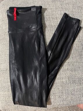 Spanx Black Faux Leather Leggings